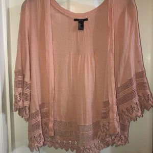 Forever 21 Peach Cardigan